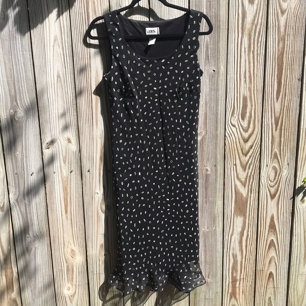 Vintage Y2K J.B.S. Ltd. Pattern Midi Dress Size 6